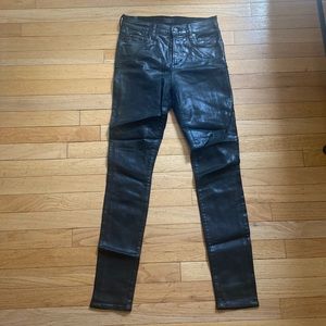 Citizens of Humanity Rocket High Rise Leather Pants.